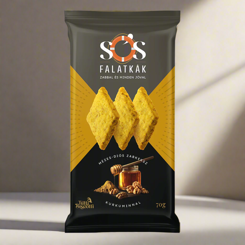 Sós Falatkák zabkeksz mézes-diós zabkeksz (10db x 70g)