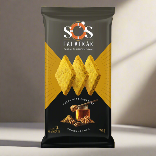 Sós Falatkák zabkeksz mézes-diós zabkeksz (10db x 70g)