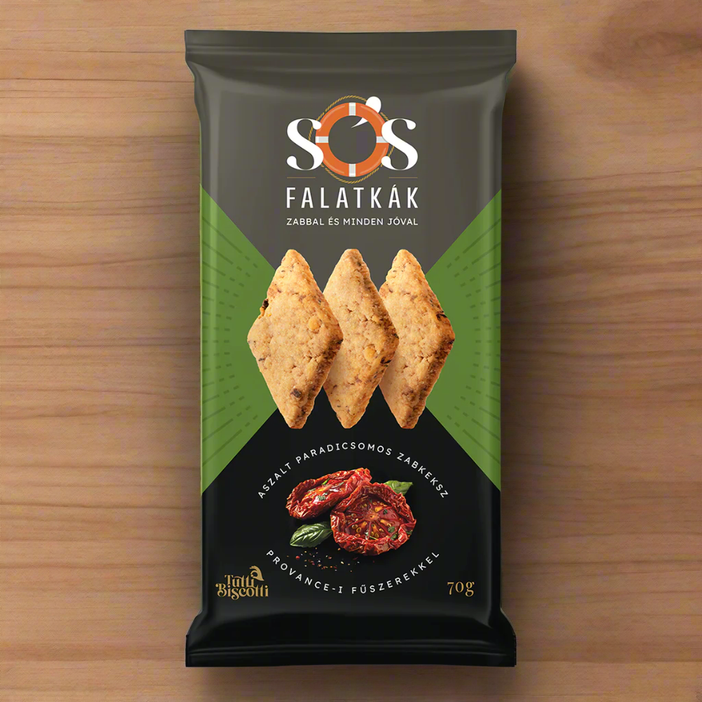Sós Falatkák zabkeksz aszalt paradicsomos (10db x 70g)