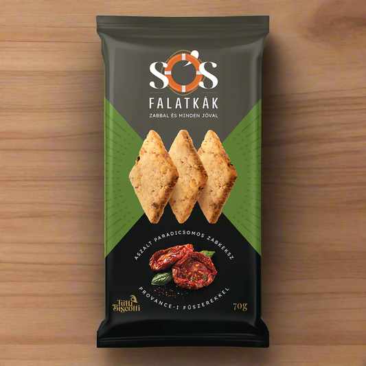 Sós Falatkák zabkeksz aszalt paradicsomos (10db x 70g)