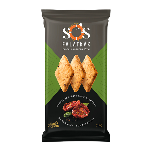 Sós Falatkák zabkeksz aszalt paradicsomos (10db x 70g)