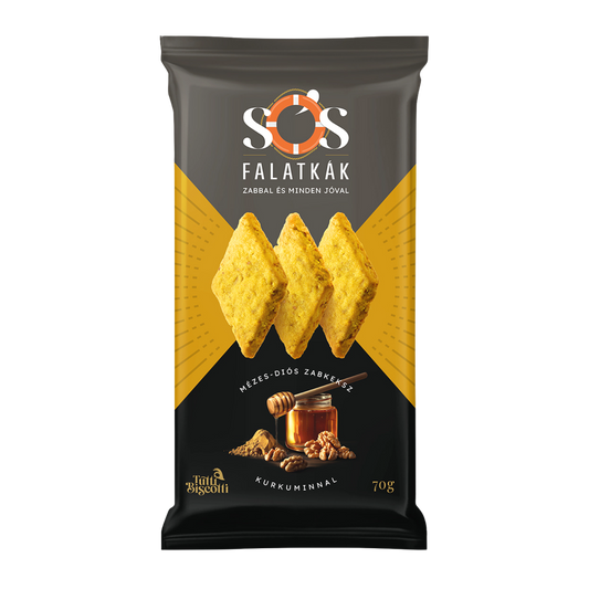 Sós Falatkák zabkeksz mézes-diós zabkeksz (10db x 70g)