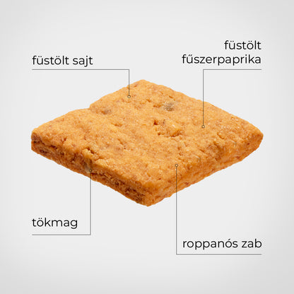 Sós Falatkák zabkeksz családi kiszerelés, vegyes válogatás (10db x 70g)