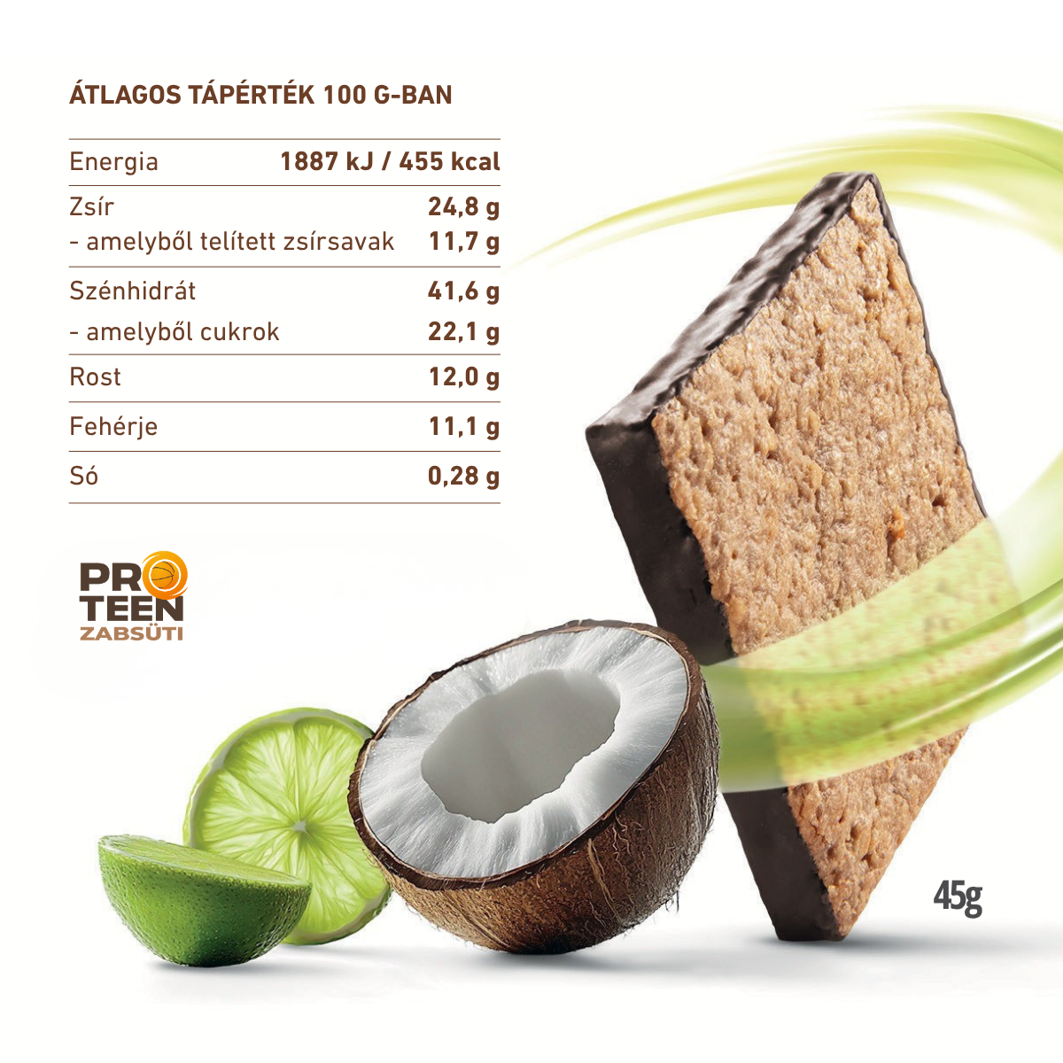 ProTeen Zabsüti Kókusz-Lime (14db x 45g)