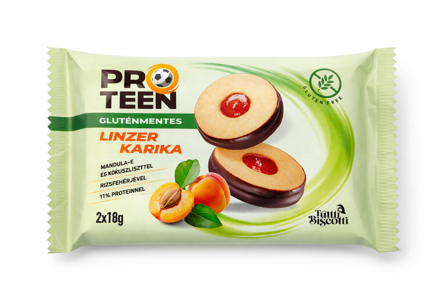 ProTeen Gluténmentes Linzer karika, családi kiszerelés (10db x 36g)