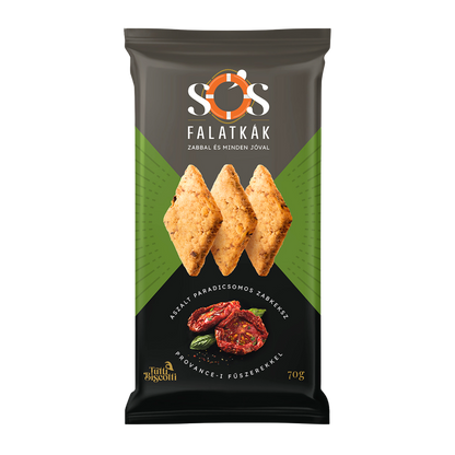 Sós Falatkák zabkeksz aszalt paradicsomos (10db x 70g)