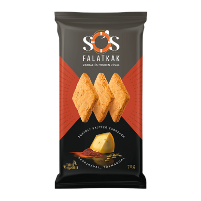Sós Falatkák zabkeksz, füstölt sajtos (10db x 70g)