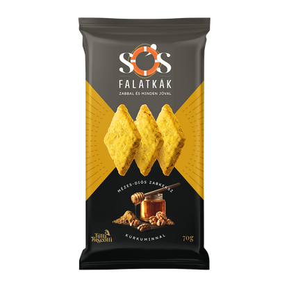 Sós Falatkák zabkeksz mézes-diós zabkeksz (10db x 70g)